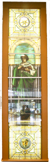 Ganser Library's stained glass