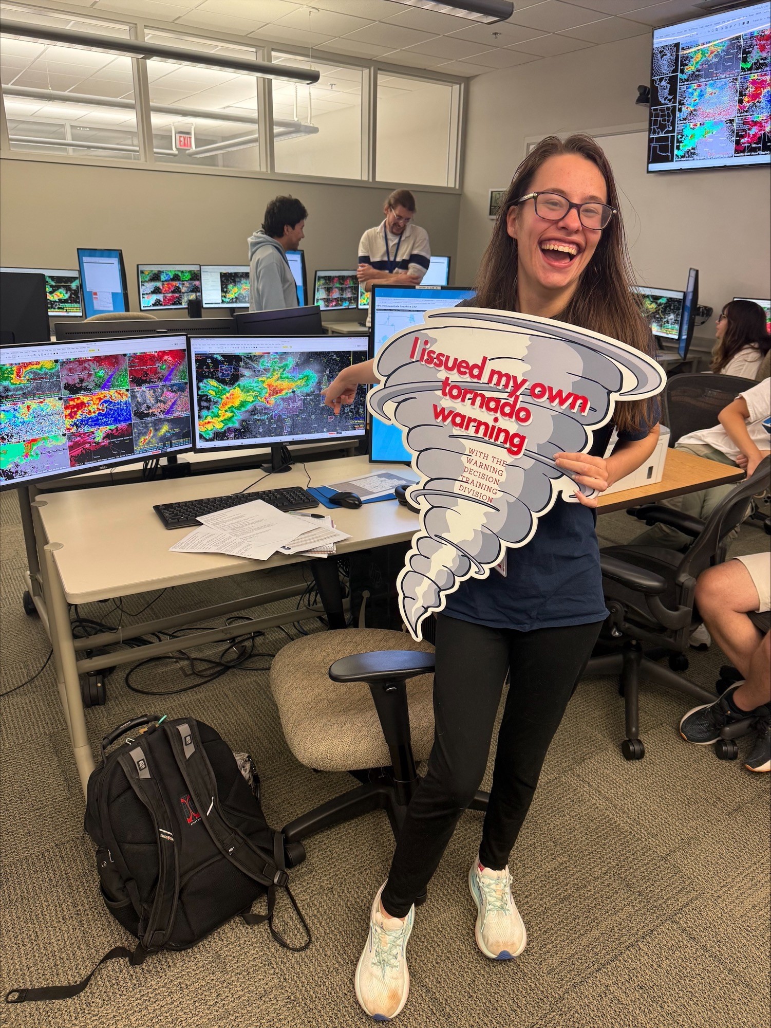 Becky at her REU experience.