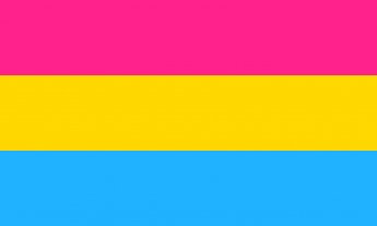 Pink, yellow, blue, stripes