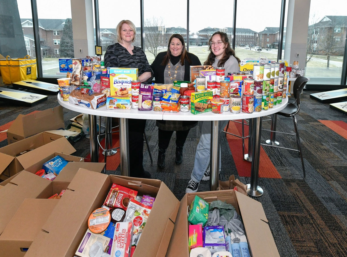 Food donations from employee breakfast