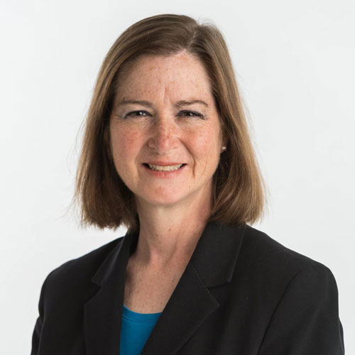 Women in a jacket smiling